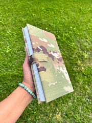 Book cover for Military-Method notebook by N. McPherson with loop tape for patches | Tactical Book cover. Style 5