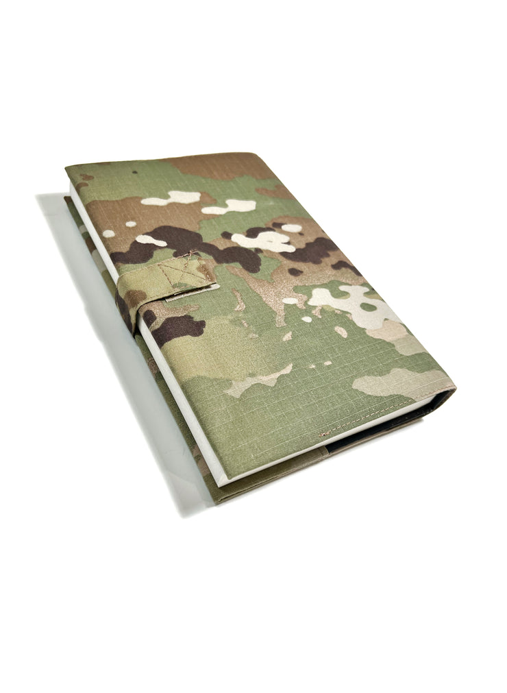 Book cover for Military-Method notebook by N. McPherson with loop tape for patches | Tactical Book cover. Style 5