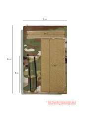 Book cover for Military-Method notebook by N. McPherson with loop tape for patches | Tactical Book cover. Style 5