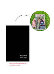 Book cover for Military-Method notebook by N. McPherson with loop tape for patches | Tactical Book cover. Style 5