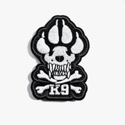 K9 Paw embroidered tactical patch with hook and loop tape for Book covers, bags, vest, K9 unit tactical patch. 2.8 x 2  inches.