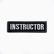 Instructor embroidered tactical patch with hook and loop tape for Book covers, bags, vest, tactical patch. 3.75 x 1 inches.