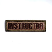 Instructor embroidered tactical patch with hook and loop tape for Book covers, bags, vest, tactical patch. 3.75 x 1 inches.