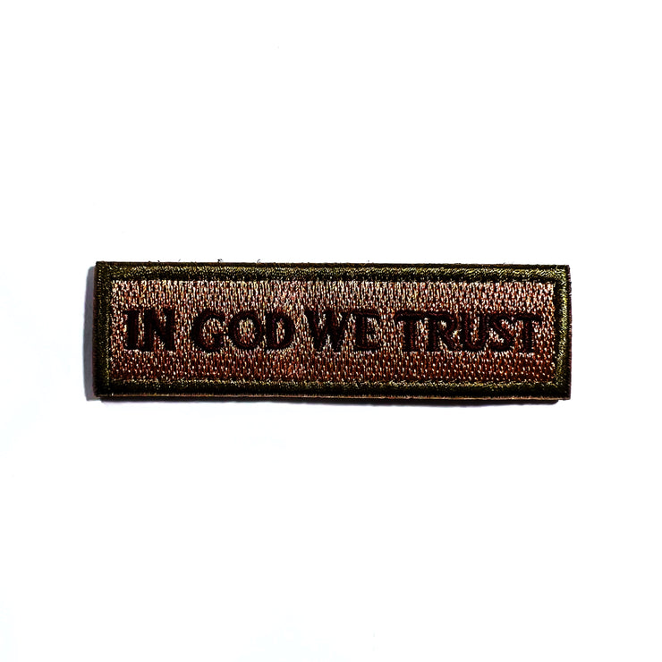 In God we trust embroidered tactical patch with hook and loop tape for –  L'FEME