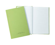 Green Record Book 5.5 x 8" (Notebook replacement) NSN 7530-00-222-3521, Sewn bound, 192 Pages.