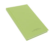 Green Record Book 5.5 x 8" (Notebook replacement) NSN 7530-00-222-3521, Sewn bound, 192 Pages.