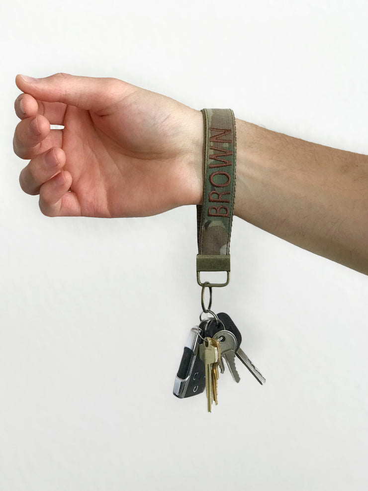 Customized military keychain | Embroidered | Wristlet key fob | | Military accessories. - L'FEME