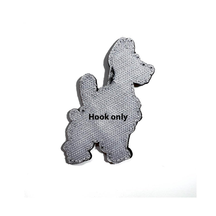 PVC Dog patch with hook tape for Book covers, bags, vest, K9 Dog patch, tactical patch.