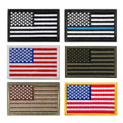 Tactical USA Flag Patch with Hook and Loop for Book Covers, Backpacks, Caps, Military Uniform Emblems, Size 3.15x2".