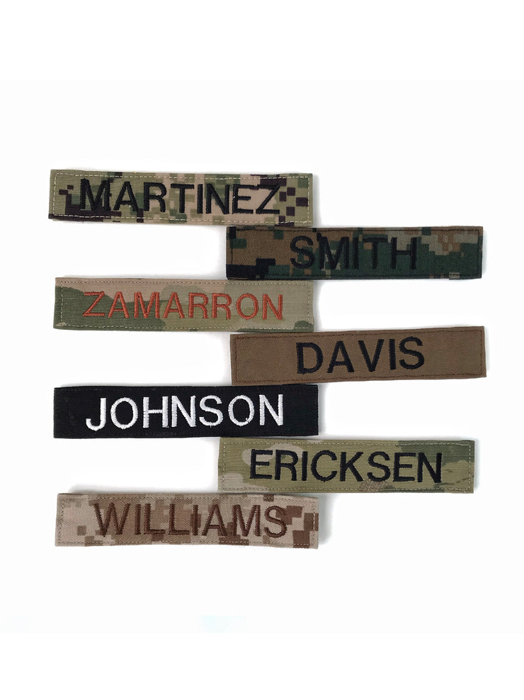thumbnail image 2 of Custom Embroidered Name Tag Patch - 3x2 Inches With Hook (VELCRO®) Backing - Made In USA 2 of 4