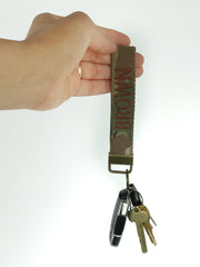 Customized military keychain | Embroidered | Wristlet key fob | | Military accessories. - L'FEME