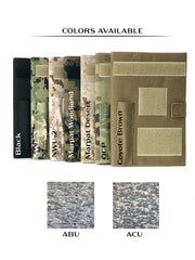 Military book cover for green journal with loop tape for patches | Military gift. Style 3 - L'FEME